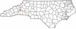Location of Marion, North Carolina