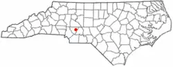 Location of Mount Pleasant, North Carolina