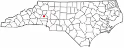 Location of Newton, North Carolina