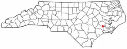 Location of River Bend, North Carolina