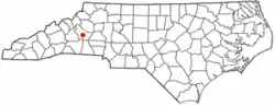 Location of Salem, North Carolina