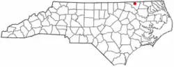 Location of Seaboard, North Carolina