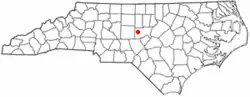 Location of Siler City, North Carolina