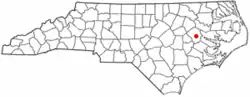 Location of Simpson, North Carolina