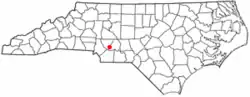 Location of Stanfield, North Carolina