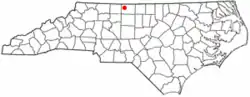 Location of Stoneville, North Carolina