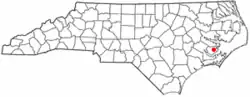 Location of Stonewall, North Carolina
