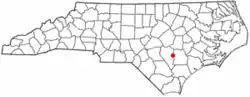 Location within the state of North Carolina
