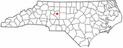 Location of Welcome, North Carolina