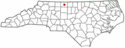 Location of Wentworth, North Carolina