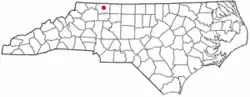 Location of White Plains, North Carolina