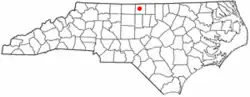 Location within the state of North Carolina
