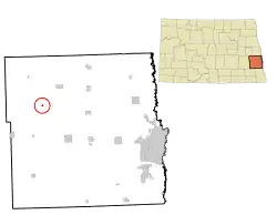 Location of Ayr, North Dakota