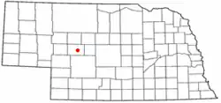 Location in Nebraska