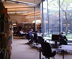 Study room of the NIOD Institute for War, Holocaust and Genocide Studies