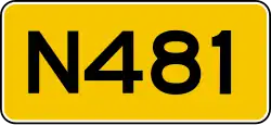 Provincial highway 481 shield}}