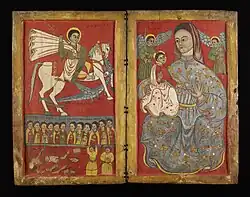 Mary with Child, and St. George (15th-16th century)