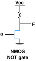 NMOS logic inverter