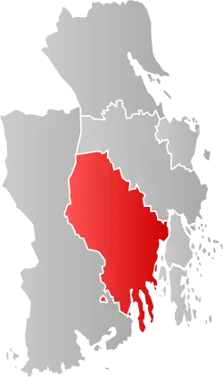 Sandefjord within Vestfold