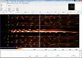 NIRSpec in Multi-Object Mode. The image shows the spectra of a Spectral Line Calibration Lamp (Fabry–Perot type) imaged onto the 2 detector Sensor Chip Assemblies (SCA)