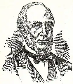 sketch of Brown head and shoulders, in mid-Victorian jacket and hand-tied necktie; high forehead, receding hairline, side-whiskers
