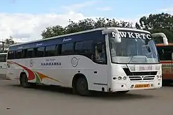 NWKRTC'S non-ac Ultra deluxe Rajhamsa bus