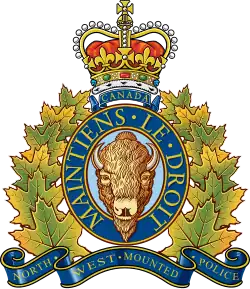 Modern rendering of the badge of the NWMP used from c. 1876 - 1903