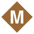 Brown M diamond bullet 1986–2005