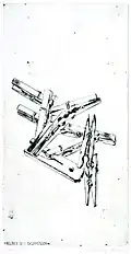 Kiss III Gruppensex, drypoint, 34x17,5&nbsp;cm, 1992,