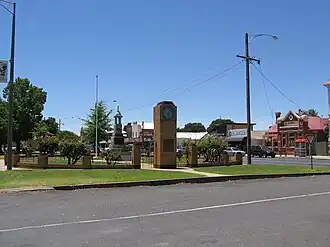 Memorial Park and main street, 2006