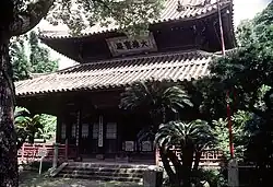 Edo period (1600-1868) Daiyū Hōden of Shōfuku-ji in Nagasaki, Nagasaki, Japan. Built in 1697.