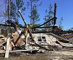 Image 131A manufactured home destroyed by the Nahunta, Georgia EF2 tornado. (from Tornadoes of 2024)