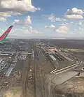 Nairobi Terminus from a plane landing at JKIA