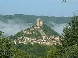 A general view of Najac