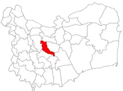 Location in Tulcea County