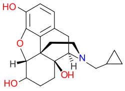 Chemical structure of naltrexol.