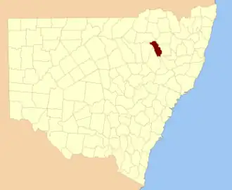 Location in New South Wales
