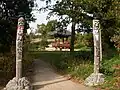 Wooden pair of Jaengseungs found in Korea.