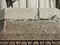 Inscription engraved in capital letters: DANIEL DCDL.