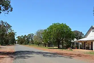 Kikoira Road, the main street of Naradhan