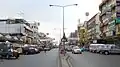 Naresuan Road in the area of the market