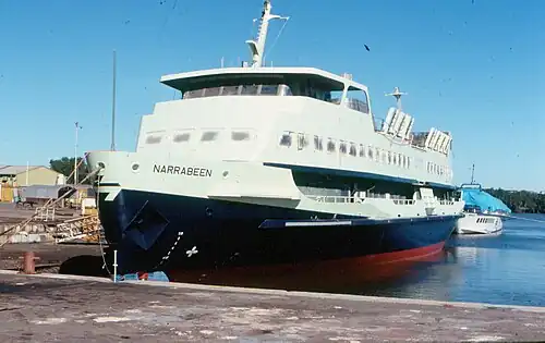 Narrabeen during fitting out in 1984