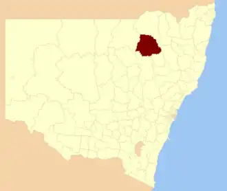 Location in New South Wales