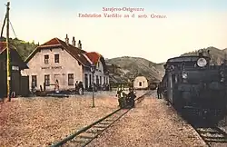 Vardište train station in 1906