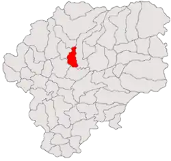 Location in Bistrița-Năsăud County