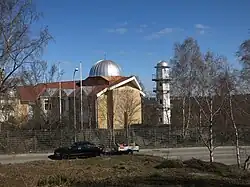 The mosque from afar