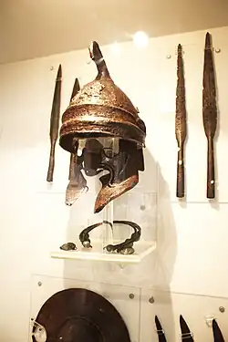 Thracian helmet with large cheekpieces, National History Museum of Bulgaria