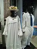 Clothes worn when attending church in National Museum of Ethnography, Osaka