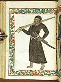 Javanese warrior with musket and swords: 431