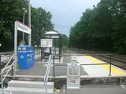 Naugatuck Metro-North Railroad station on the Waterbury Branch